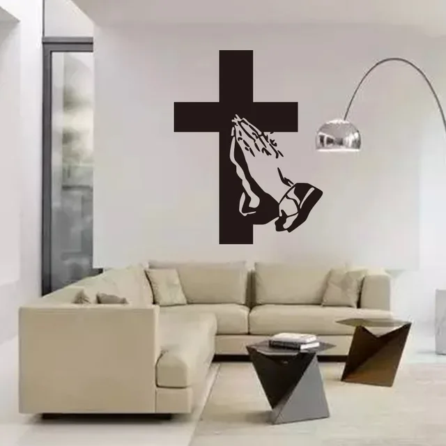 Hot koop Nieuwe muursticker DIY Christendom Kruis muurstickers voor ... Hot koop Nieuwe muursticker DIY Christendom Kruis muurstickers voor ...