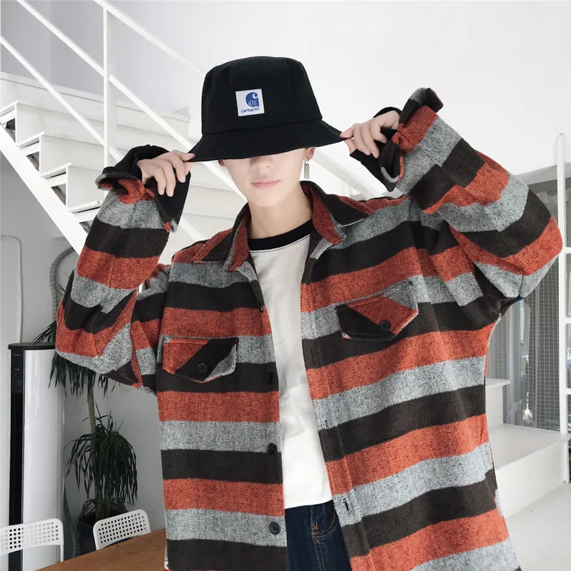 

2019 Autumn New Trend Japanese Korean Youth Street Thin Section Hairy Harajuku Long-sleeved Casual Jacket