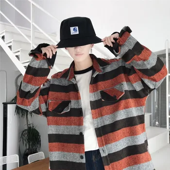 

2019 Autumn New Trend Japanese Korean Youth Street Thin Section Hairy Harajuku Long-sleeved Casual Jacket