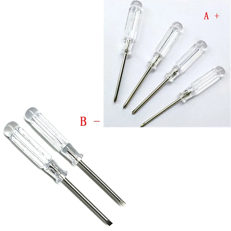 Hot sale the trumpet flathead screwdriver small screwdriver transparent crystal