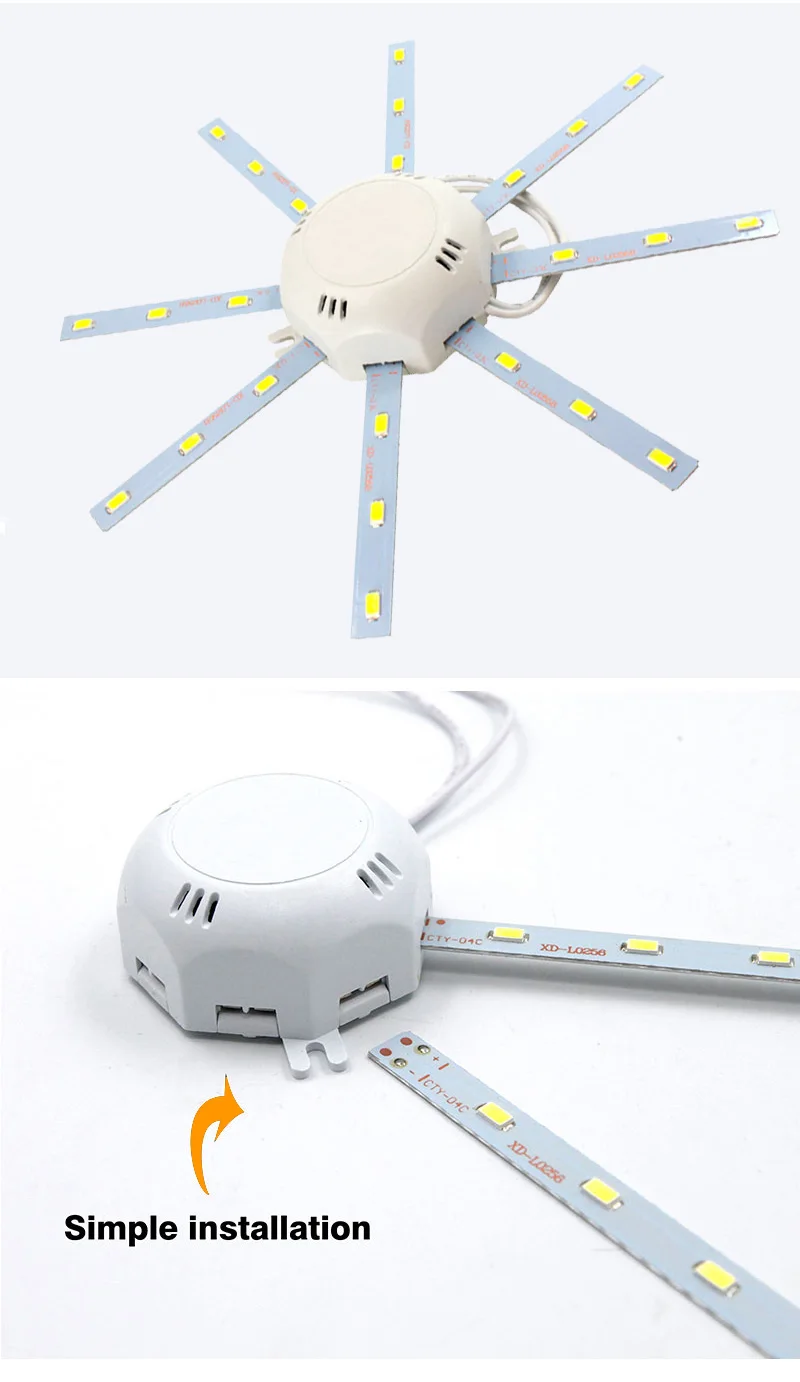 Kaguyahime Светодиодная лампа потолка Осьминог свет 12W 16W 18W 20W 24W 220V Магнитная изменение источник Круглый Крытый кольцо труб