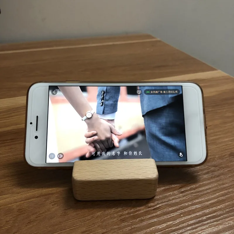 Деревянный держатель для мобильного телефона подставка Ipad стол полка хранения