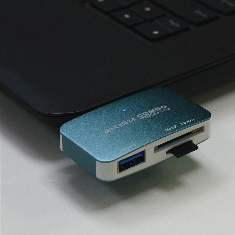 Computer Universal Multi-Function Two-In-One Android Mobile Phone Otg Card Reader Usb 3.0Hub