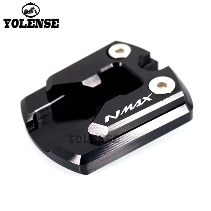  Motorcycle Kickstand Foot Side Stand Extension Pad Support Plate For YAMAHA NMAX155 N-MAX155 NMAX 1