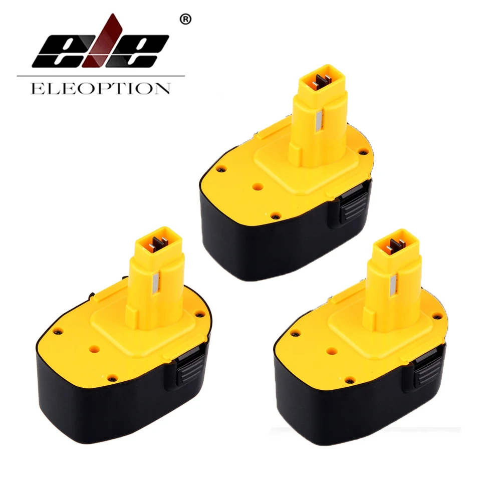 

ELEOPTION 3PCS Ni-MH 14.4V 3000mAh 3.0Ah XRP NI-MH BATTERY for DEWALT DC9091 DW9091 DW9094 DE9038