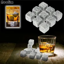 9 шт. натуральные камни для Виски кубик льда охладитель для виски рок напитки кубики пивной бар гранит с мешочком охладитель для вина камни для виски