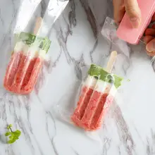 AIHOME 100 шт./лот пластиковый пакет для льда одноразовые прозрачные пакеты для мороженого на палочке холодильник замороженное хранилище для мороженого сумки