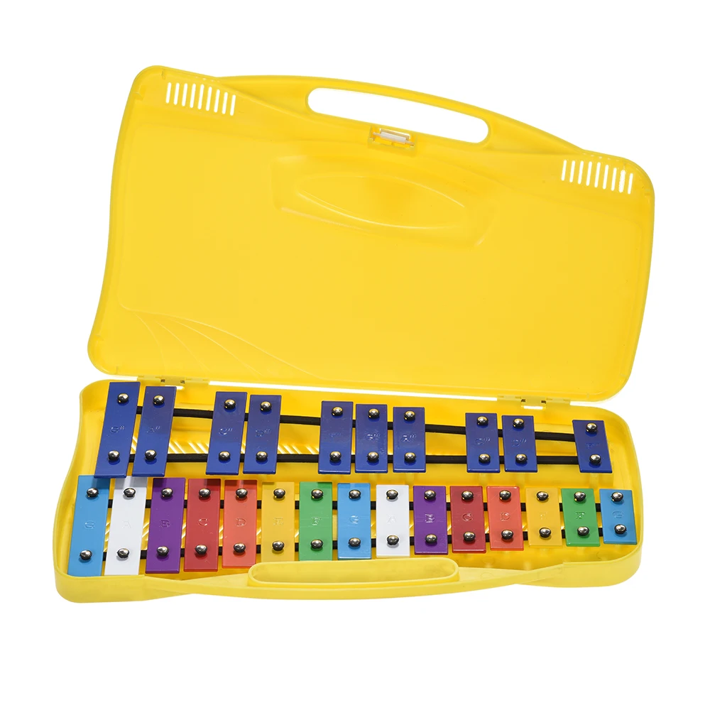 Colorful 25 Notes Glockenspiel Xylophone Percussion Rhythm Musical Educational Teaching Instrument Toy for Baby Kids Children