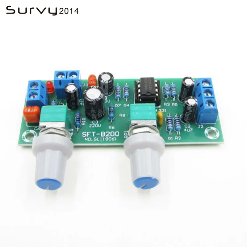 DC 12 V 24 V المنخفضة تمرير مرشح NE5532 باس لهجة مضخم قبل مكبر للصوت Preamp و مجلس تمرير منخفض تصفية دبا