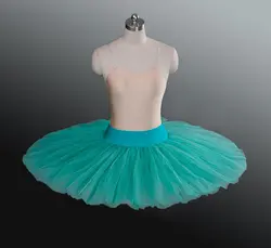 Бесплатная доставка, зеленая Базовая балетная юбка-пачка для танцев, юбка-пачка для танцев, 10 цветов