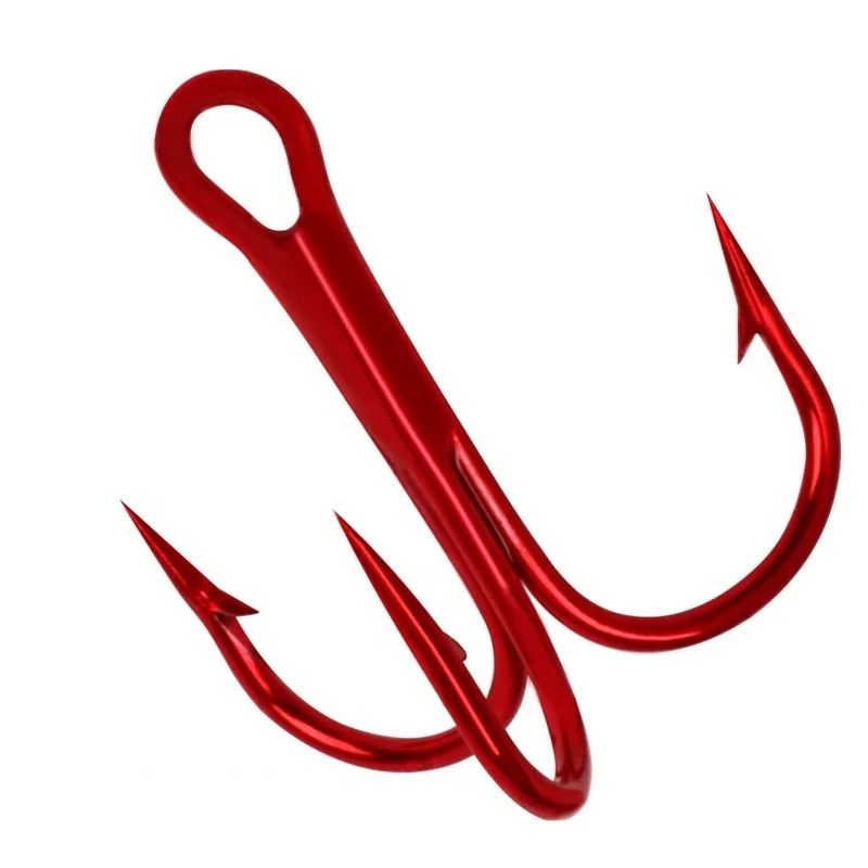Alloy steel three hooks for ocean boat fishing lure bait anchor hooks