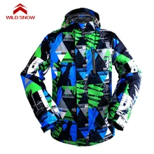Дикий Снег зимний лыжный костюм для мужчин на открытом воздухе термальный водонепроницаемый сноуборд куртки скалолазание снег одежда катание на лыжах, D-1010