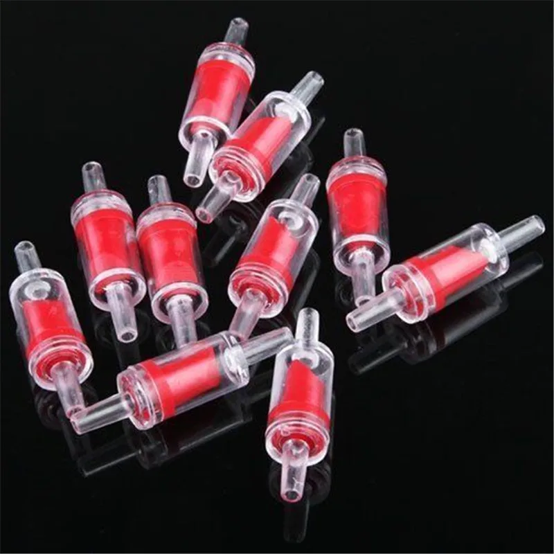 6Pcs /Lot Plastic Aquarium Check Valves Non return Air Flow Valve CO2