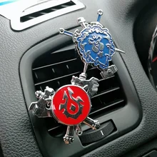 Мультяшный воздушный Зажим Для Освежителя, автомобильный Стайлинг, духи для кондиционера, Vent, WOW, для племени, для фанатов лагеря, флага D5