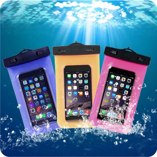 

100% Sealed Waterproof Bag Case Pouch Durable Water proof Underwater Cover Case For iPhone 6 6s Plus For Nokia BlackBerry Moto