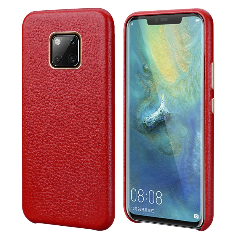 Для huawei mate 20 чехол для задней панели телефона из натуральной кожи личи защитный чехол тонкий бизнес умный чехол для huawei mate 20 Pro