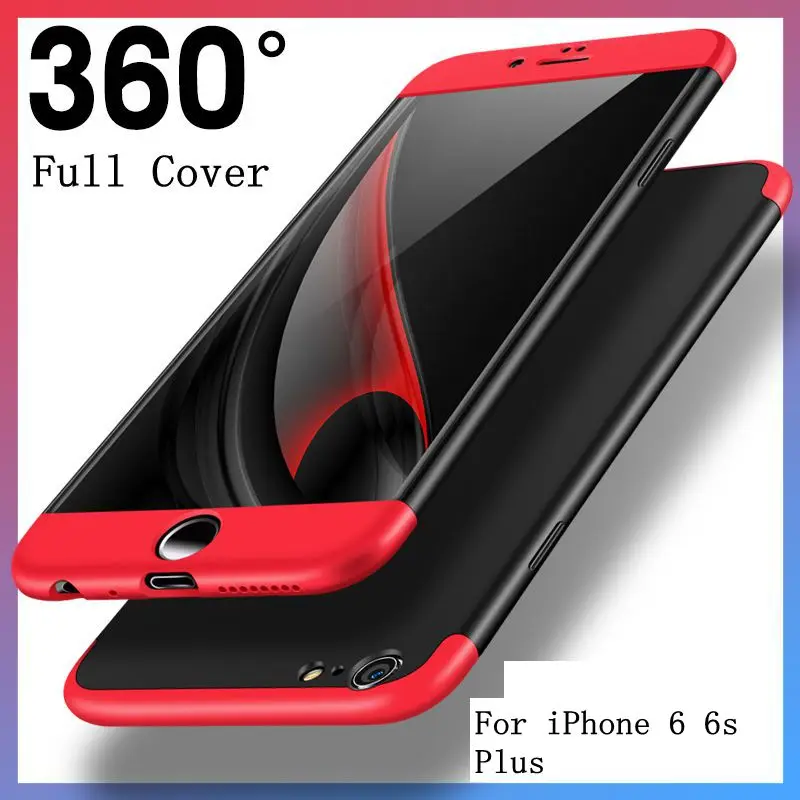 Case For iPhone 6 Plus Luxury 360 Degree Protection Mobile Phone 6s Full Protective |