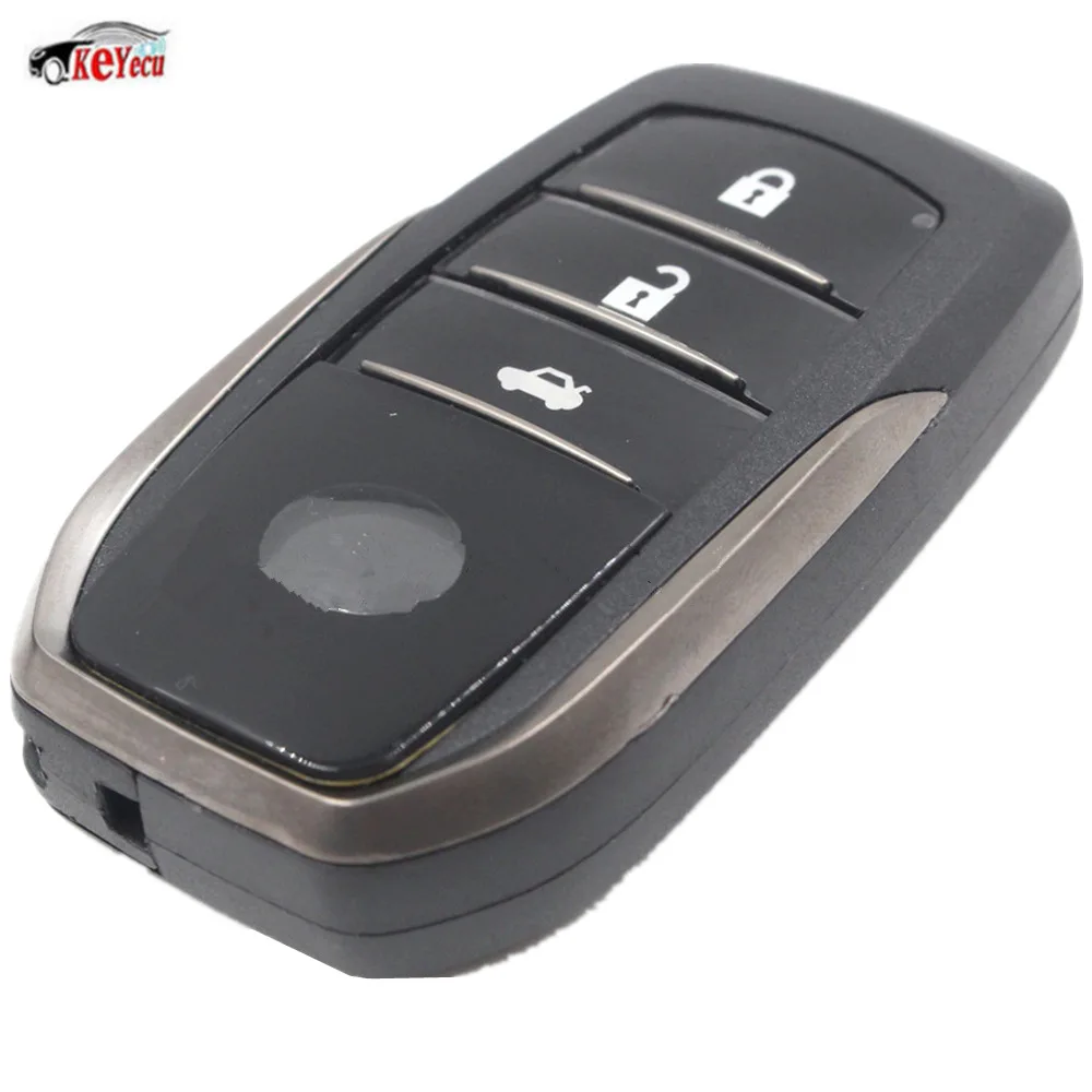 KEYECU New Replacement Smart Remote Car Key Shell Case Fob 3 Button for