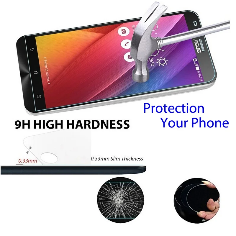 Закаленное стекло для Asus Zenfone Max pro ZC550KL zc550 kl zc 550kl zc 550 kl защитная пленка glas sklo чехол