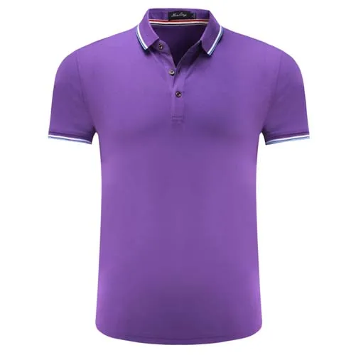 Мужская рубашка поло размера плюс 3xl 4xl, модные дешевые мужские футболки поло с коротким рукавом,, повседневные белые черные мужские футболки поло, 13 цветов - Цвет: purple