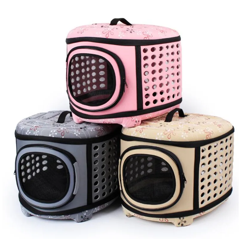 Маленькая переноска для собак кошек складная дорожная сумка переносная клетка складная корзина сумка-тоут сумка для переноски