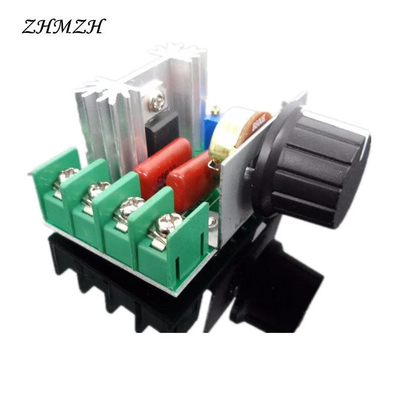 2000W Thyristor Electronic Dimmer 220V Silicon Controlled Rectifier SCR Voltage Regulator Speed Control Temperature Thermostat 2000W Thyristor Electronic Dimmer 220V Silicon Controlled Rectifier SCR Voltage Regulator Speed Control Temperature Thermostat