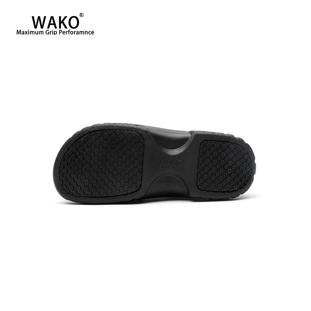 WAKO Anti-Skid Chef Shoes For Men Non-Slip Hotel Restaurant Kitchen Work Shoes Waterproof Safety Cook Shoes Sandals Black 9033 WAKO Anti-Skid Chef Shoes For Men Non-Slip Hotel Restaurant Kitchen Work Shoes Waterproof Safety Cook Shoes Sandals Black 9033