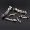 10pcs French Barrette Style Spring Hair Clips Automatic Clip Blank Width Setting Rhodium Bow Hairpin Supplies For Jewelry Making ► Photo 2/6