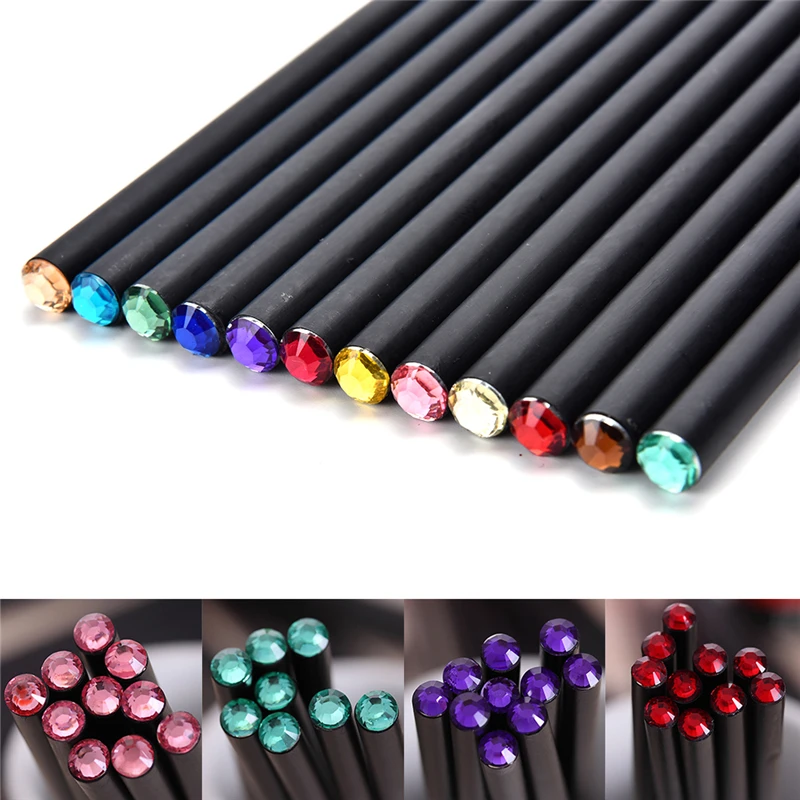 Pencil Hb Diamond Color Pencil Stationery Items Drawing Supplies Cute