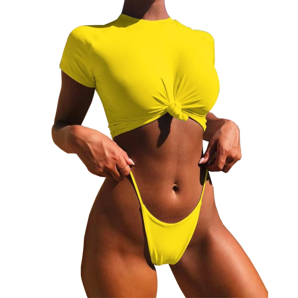 

Knot Top Bikini Women Swimwear Bathers Swimsuit Sexy Bikini Set Beach Wear