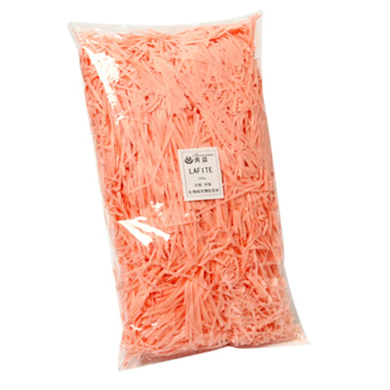 100g Colorful Shredded Crinkle Paper Gift Box Filler Craft Party Craft Paper Decoration Practical Candy Boxes DIY Packaging