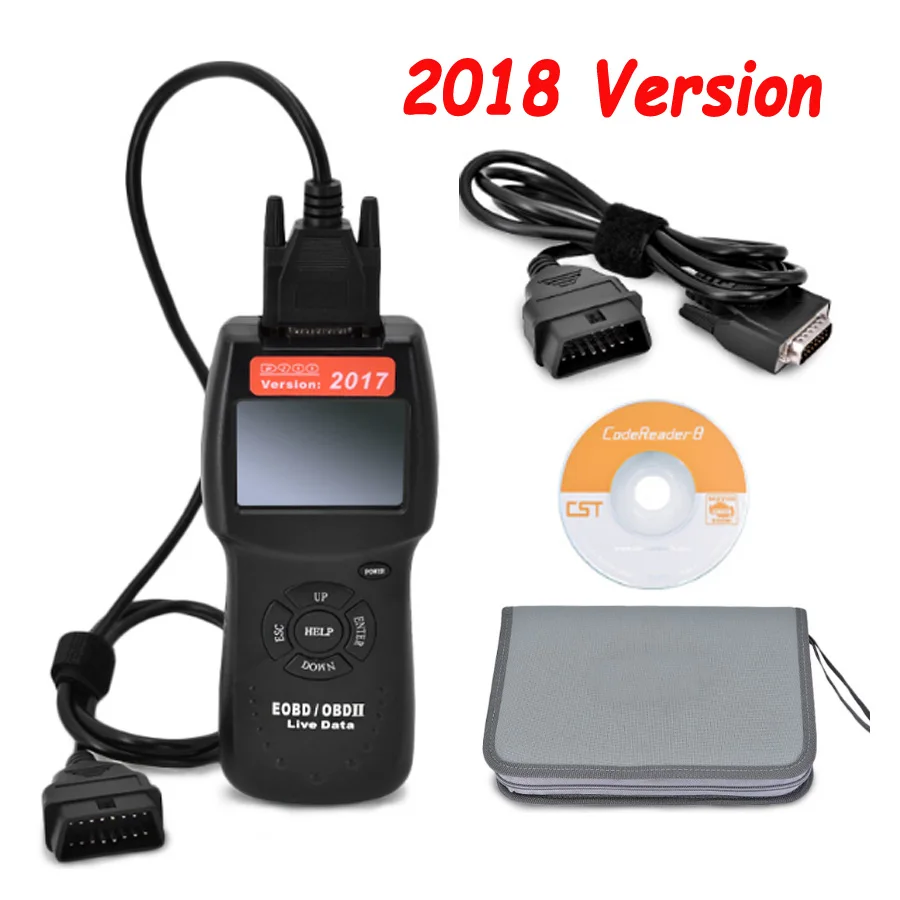 Последние версии 2018 D900 OBD2 сканер D900 код читателя инструмент диагностики CANBUS D 900 EOBD OBD2 сканер для мульти-автомобили могут Применение