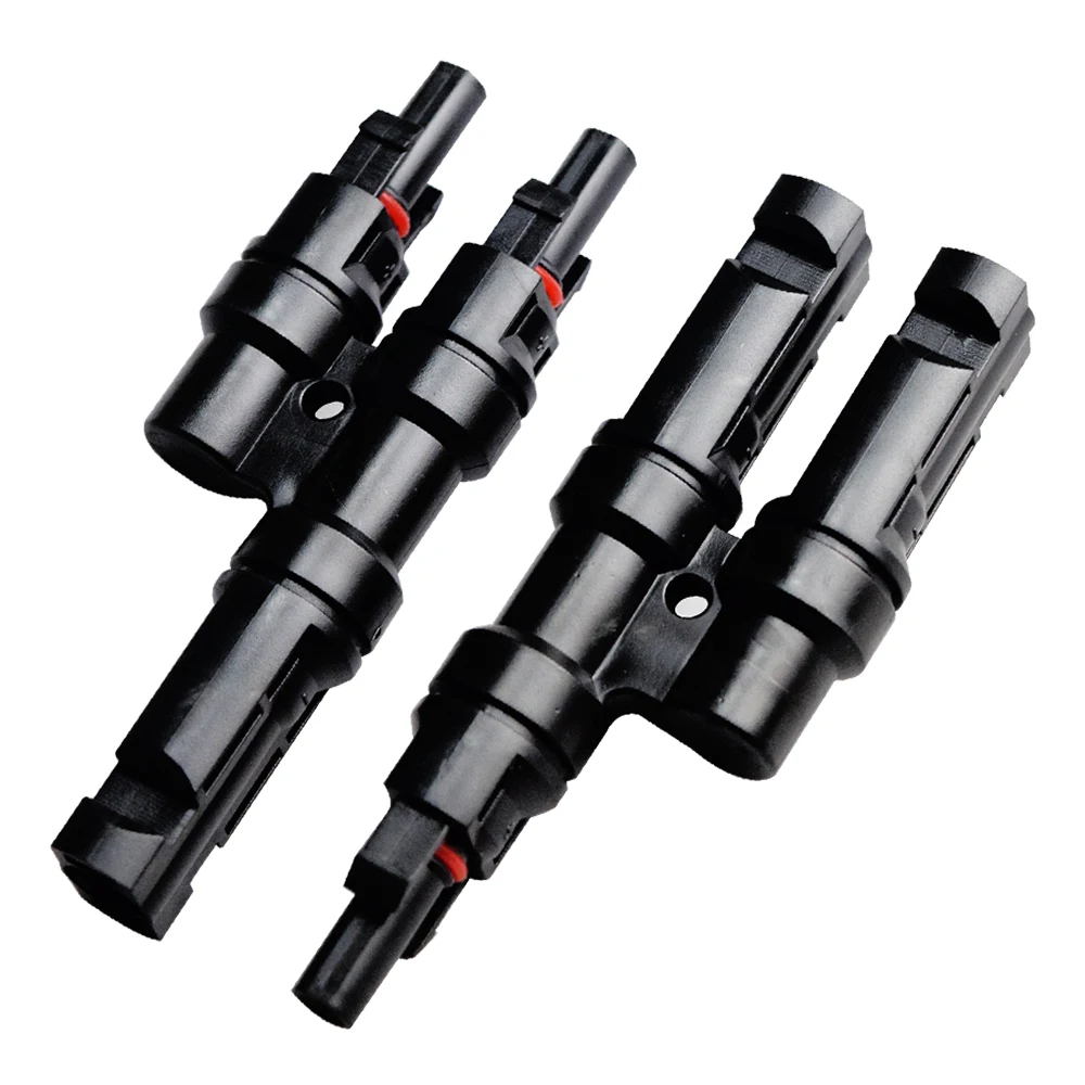 

Solarparts 1 Pair x 2 in 1 MC4 Connector adaptor solar panel parallel connection DIY solar kits solar panel cell solar system