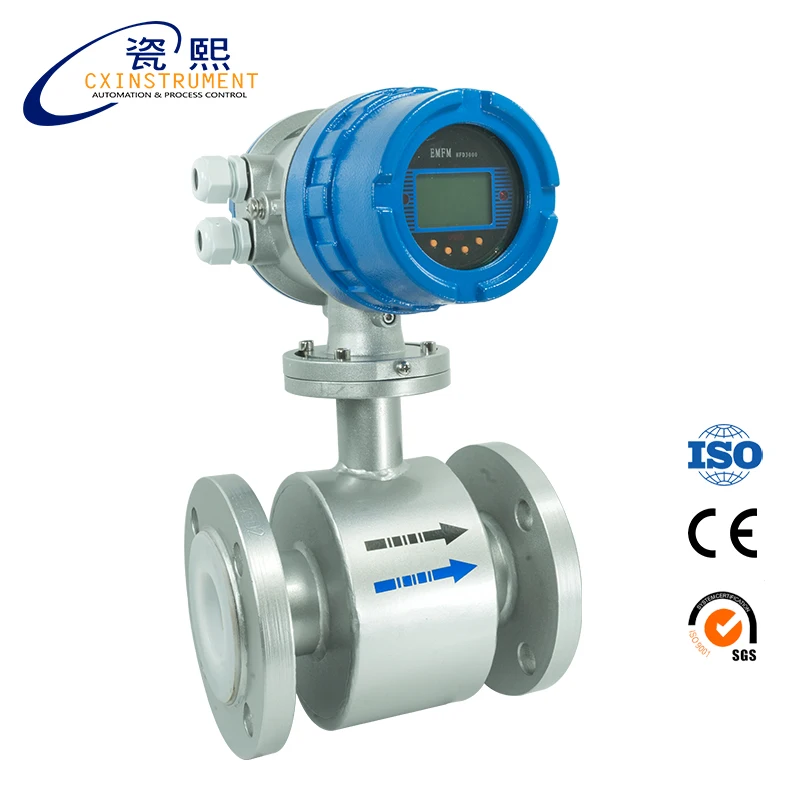 

The DN32 DN Flange Connection 1.6~25 m3/h Test Range Hot Water Mag Flowmeter