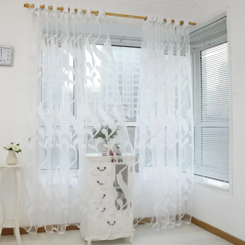 Белый тюль для окон, роскошная отвесная занавеска для кухни, гостиной, спальни, дизайнерская оконная панель, драпировки