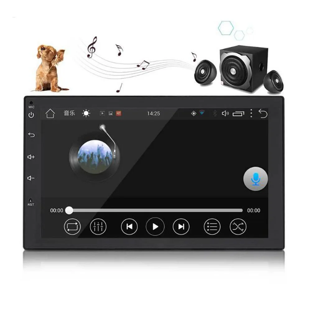  2Din Android 7.0 ''Auto-Radio-Player Universal GPS Navigation Bluetooth Autoradio Stereo Audio kame