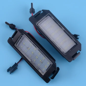 

CITALL 2pcs 18 LED 2 Pin Car License Plate Light Lamp Fit For Hyundai I20 Veloster FS XG30 Terracan HP Coupe GK Kia Rio III