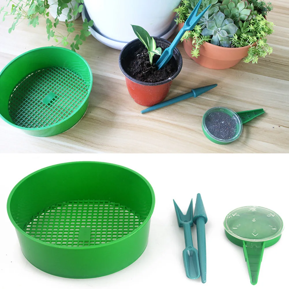 

Flowers Plant Cultivation Seed Transplanter Sifter Hole Punch Home Vegetable Practical Bonsai Gardening Tool Set Greenhouse