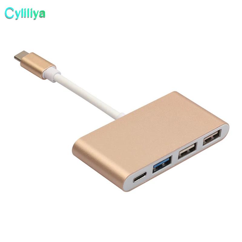4 in 1 Type C To 3 Port USB 3.0 HUB 2.0 USB-C Multiport Charging Converter For Macbook Data Transfer Surface Pro Pad | Электроника
