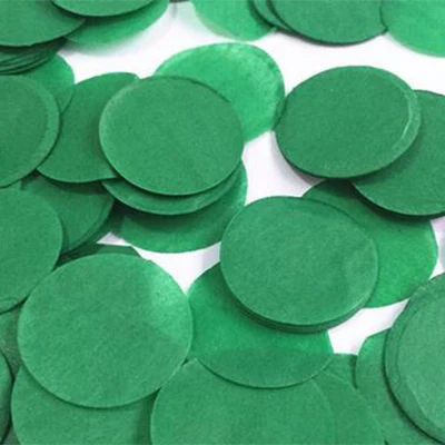 30g/bag 2.5cm Paper Confettis Dots for Wedding Party Decoration Filled in Balloon Party Accessories Festival Celebration Supply - Цвет: Dark Green