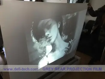 

DfLabs light grey color rear projection film,gray Projection screen, Flexible size requirements 1.524m*8m