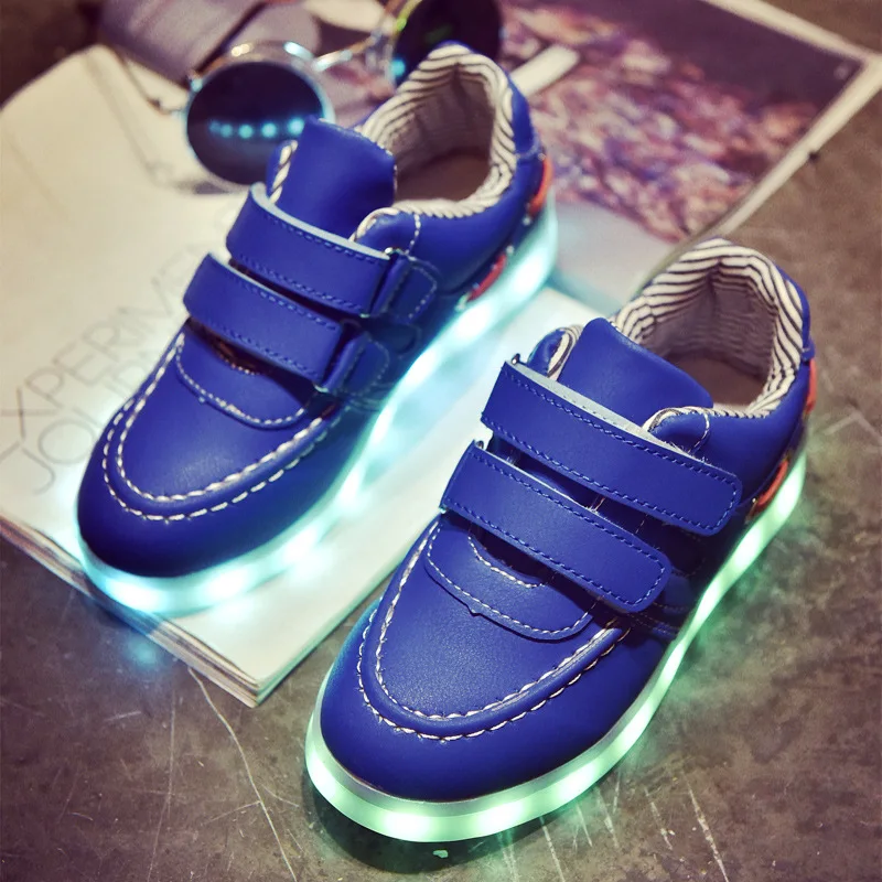 

Luminous Sneakers USB Charge Led Children Shoes Boy Girl Men Women Glowing sneakers Tennis Kids Light up Shoes