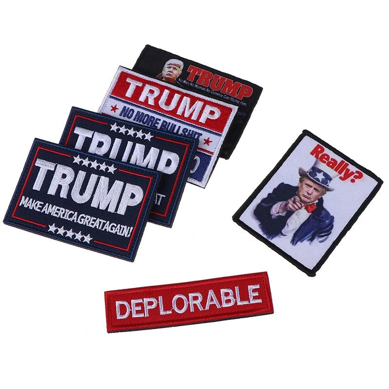 

Trump 2020 MAGA USA Badge Army Make Keep America Great Patch for Jacket Backpack Vest Deplorable Morale Patch Tactical Military