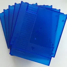 Конфеты синий цвет 72 Шпильки игры замены картриджа Пластик В виде ракушки для NES консоли