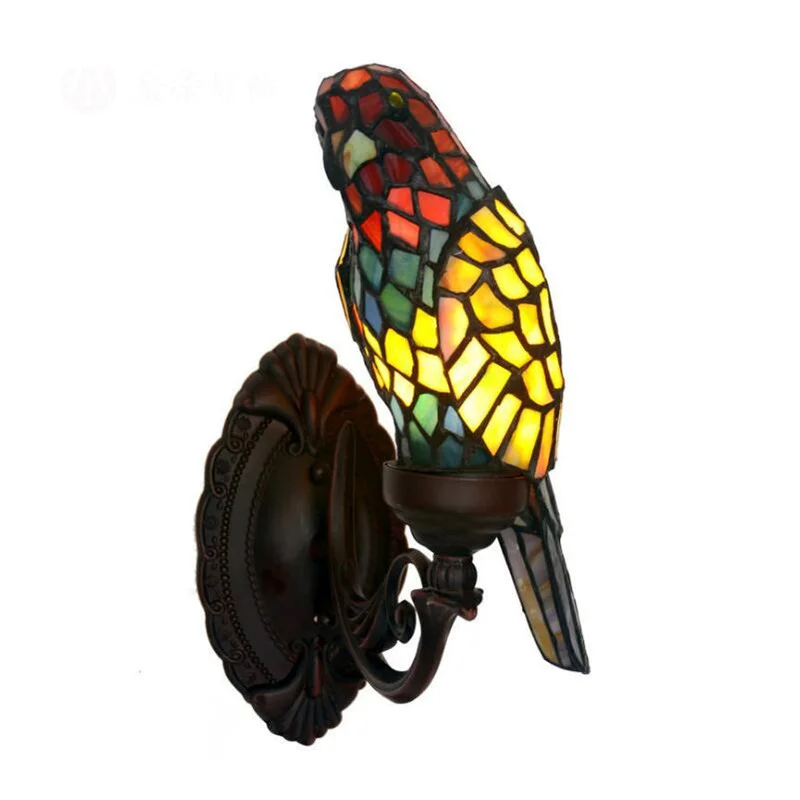 Европейский скандинавский американский деревенский витражный светильник Tiffanylamp