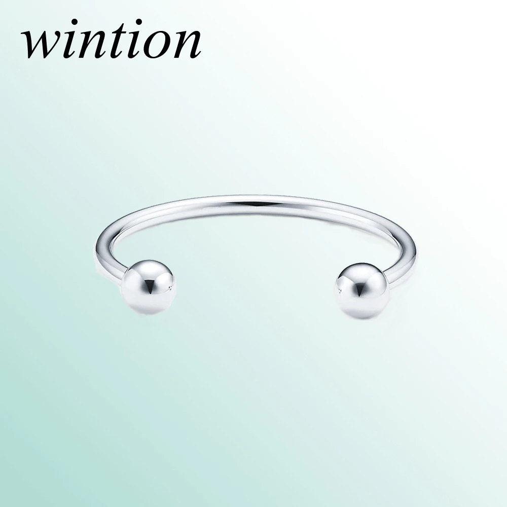 

Wintion tiff Bangles Original 100% 925 Sterling Silver Women Free Shipping Jewelry High-end Quality Gift have logo 1:1