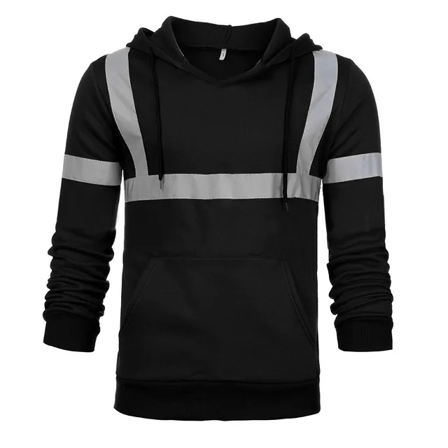 high visibility hooded pullover sweatshirt