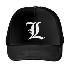 L-текст старая английская бейсболка с буквами Бейсболка для женщин и мужчин унисекс сетка регулируемый размер черный белый Прямая поставка M-47