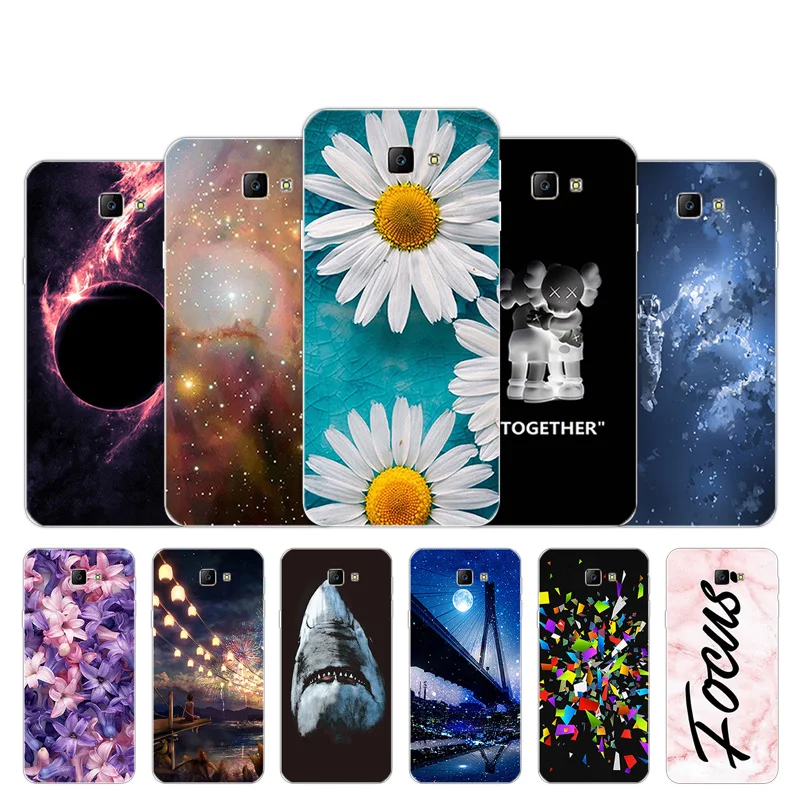 

Case for Samsung Galaxy on5 2016 Soft Silicone Chrysan Design for Samsung J5 Prime on 5 2016 Capa Funda for on5 G570 Coque