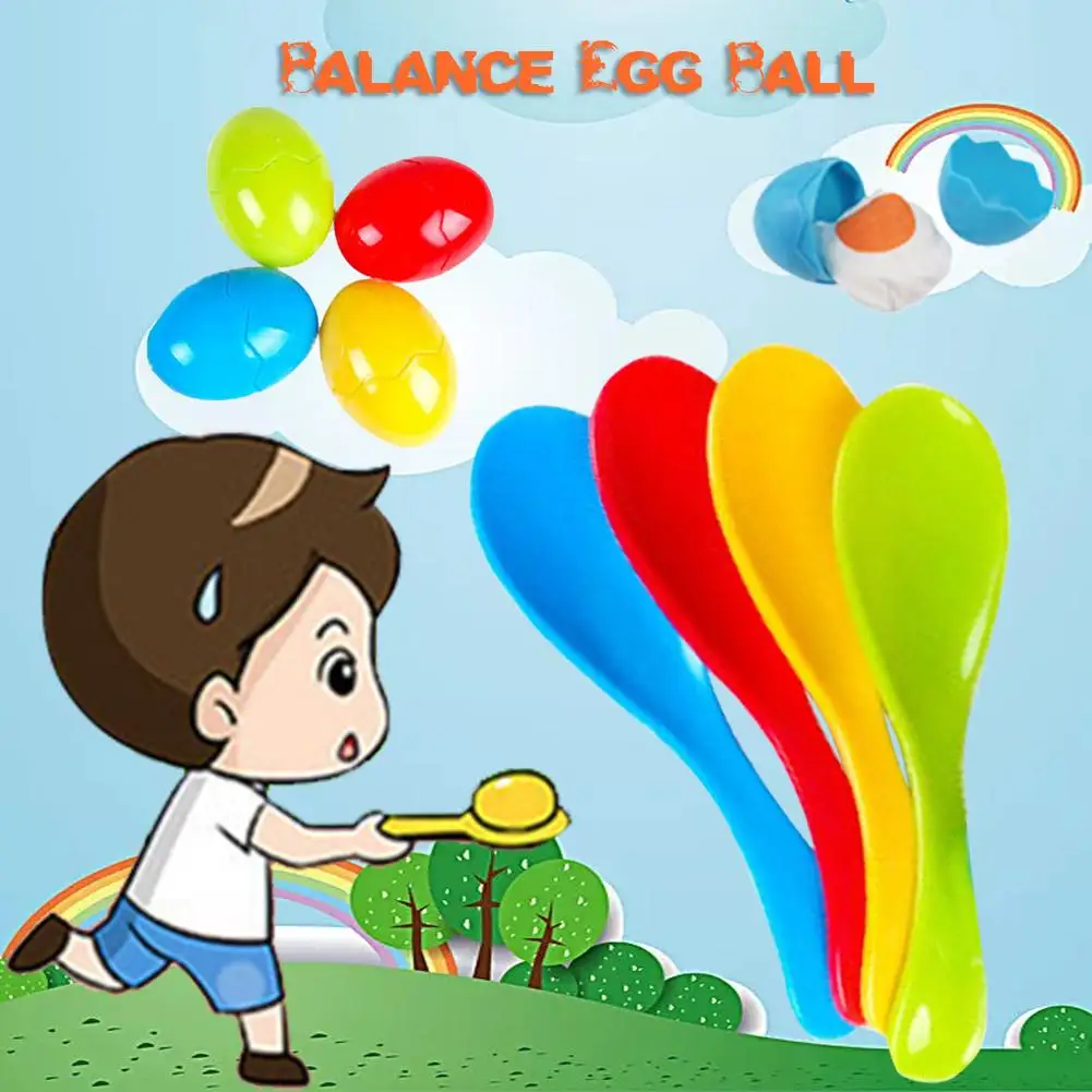 

Balance Egg Ball Running Game Sports Game Supporting Eggs Kindergarten Fun Toy Outdoor Group Training Equipment For Children